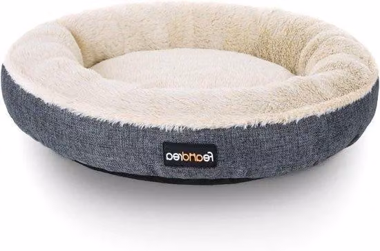 Cuccia rotonda per animali domestici 55 cm, grigio scuro