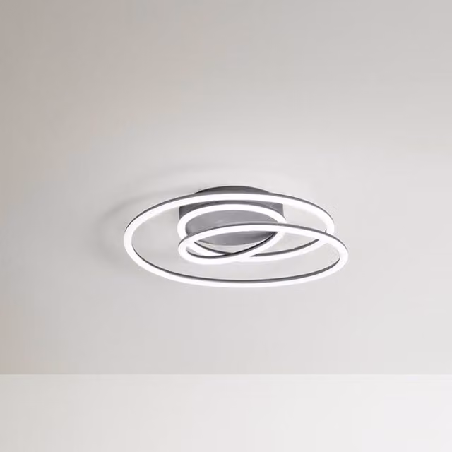 Plafoniera LED Perenz Spira moderna in metallo e silicone, colore bianco, luce bianco caldo