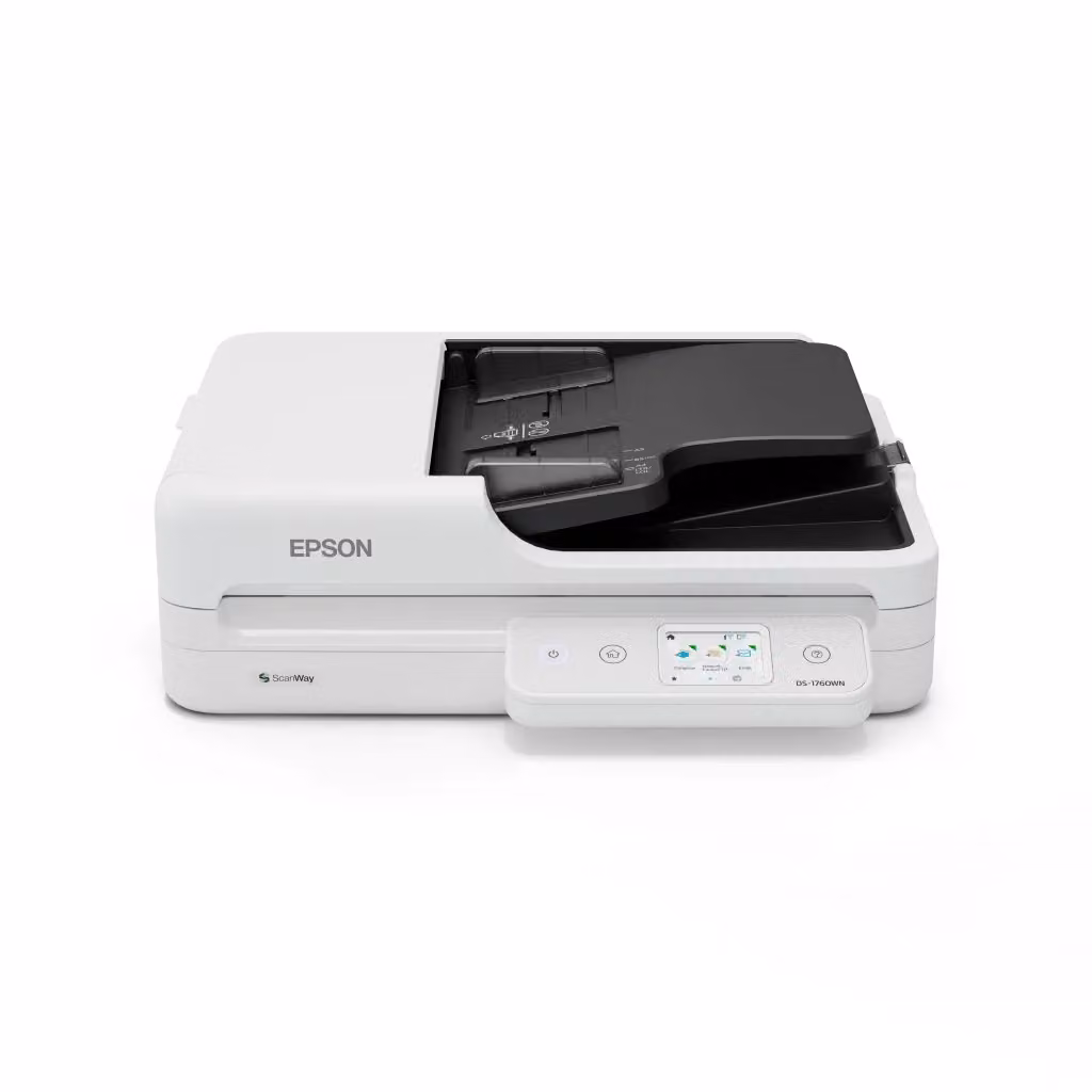 Scanner Epson Workforce DS-1760WN con piano a vetro e ADF, 1200 DPI, Bianco e Nero, con Wi-Fi, USB e Ethernet – 2