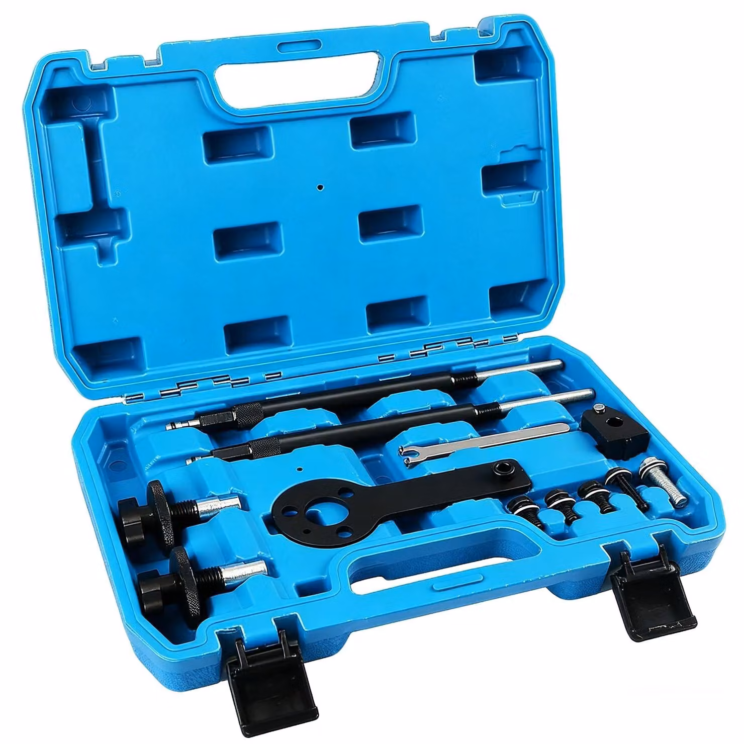 Kit di strumenti per la regolazione del motore - Morsetto per cinghia di distribuzione/albero a camme - Adatto per FIAT/Alfa Romeo/Lancia - 1.2/1.4 16V - T-Jet - Qualità professionale - Utensile per la fasatura