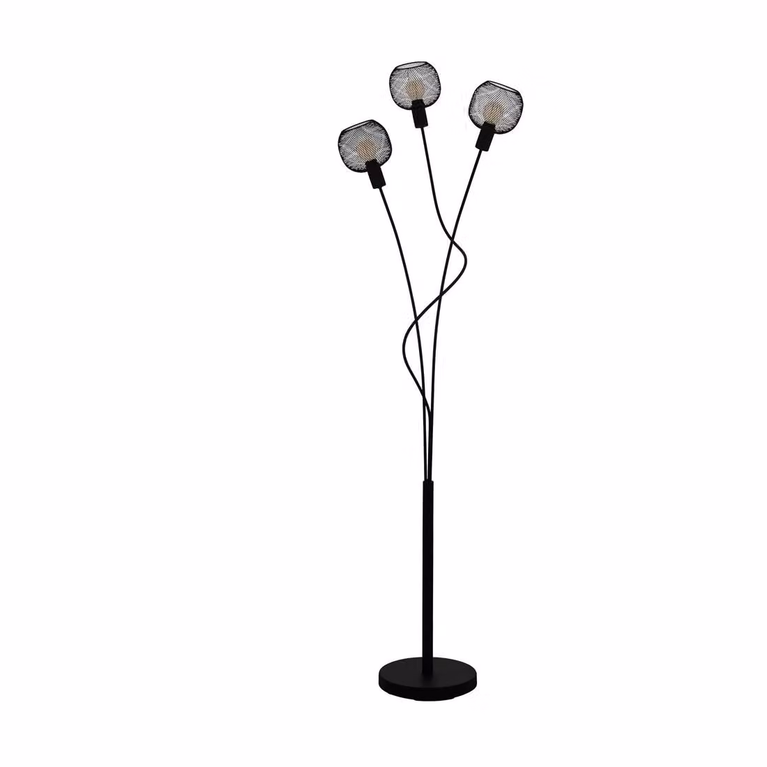 Eglo 43377 WRINGTON 1 E14 tripla lampada da terra 340x305mm nero