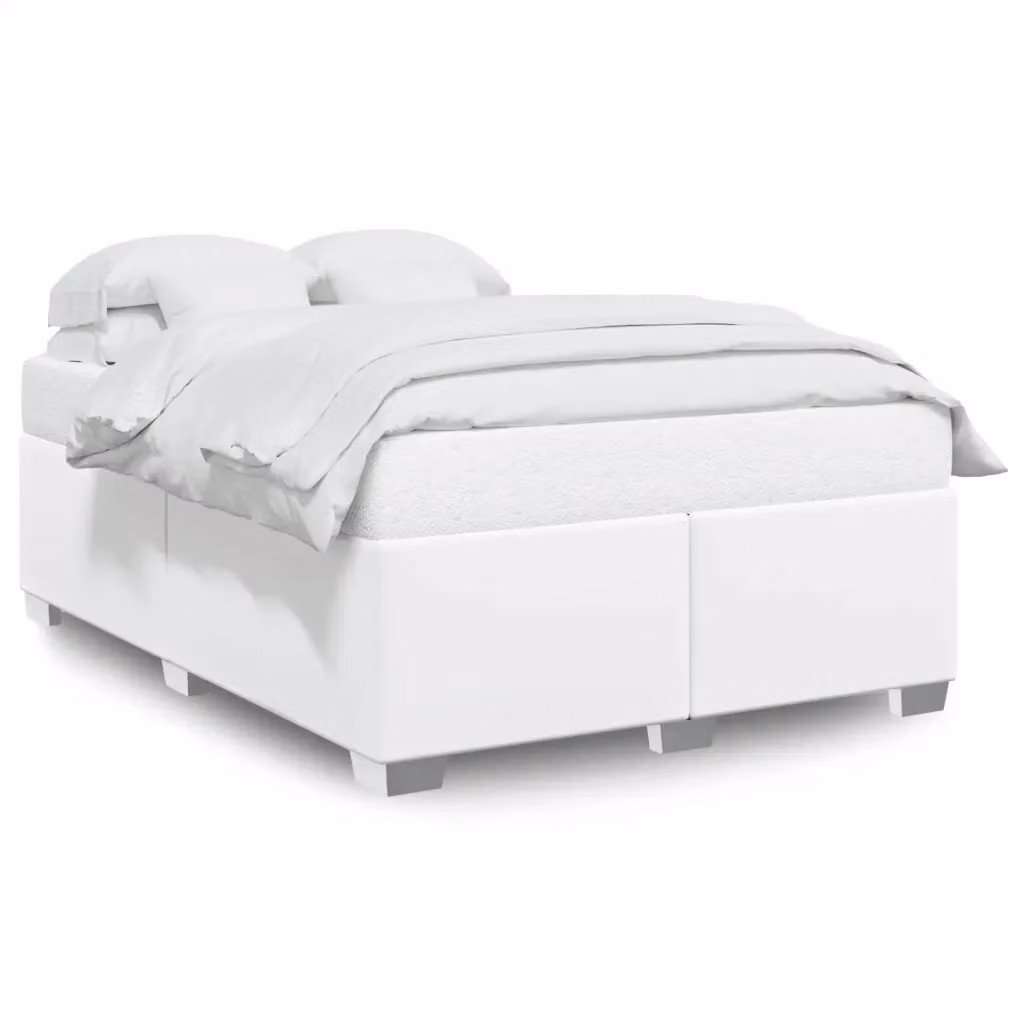 Giroletto vidaXL in similpelle bianco per adulti L/P: 140 x 200 cm – 2