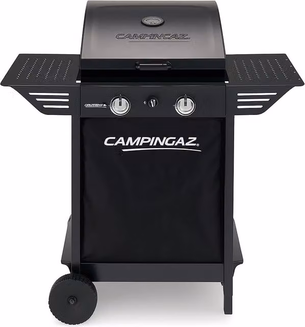 Barbecue a gas Campingaz Xpert 100L Plus da tavolo in acciaio nero con termometro e ruote – 1