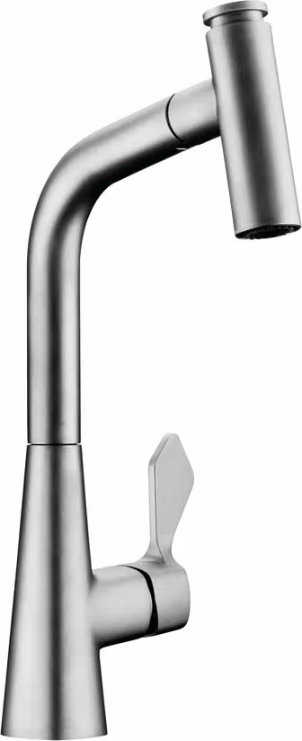 Miscelatore NABER UMORE 2 in acciaio inox con bocca estraibile / Miscelatore da cucina / Miscelatore monocomando