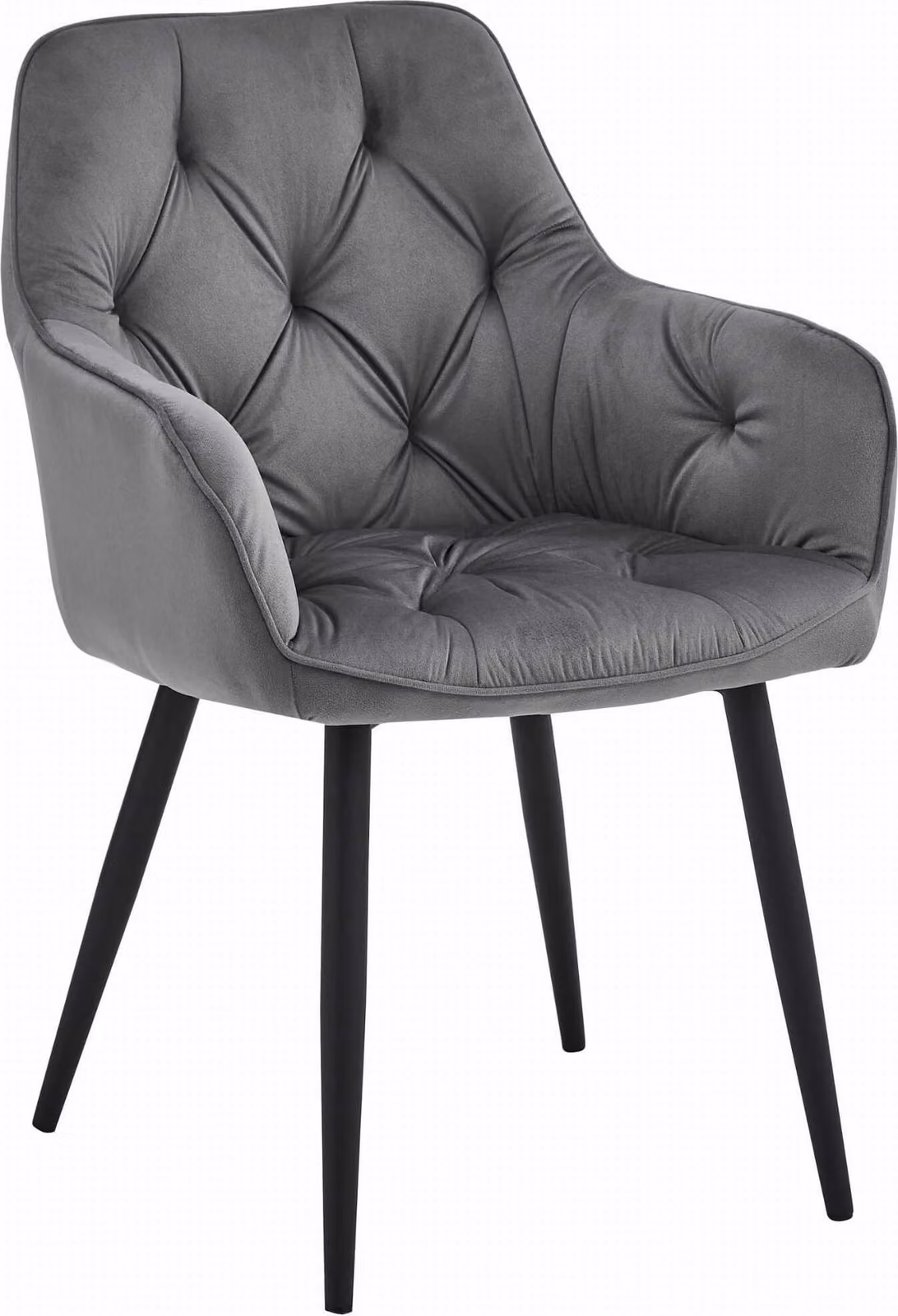 Sedia Valora JORK Grigio Scuro x1 - Sedia singola grigio scuro dal look moderno