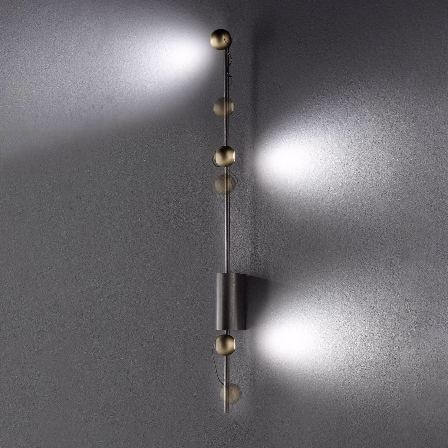 Sil-Lux Applique da parete a LED Magnetic, dimmerabile, Marrone / Ruggine, Soggiorno / Sala da pranzo, Metallo, Design, Applique a LED
