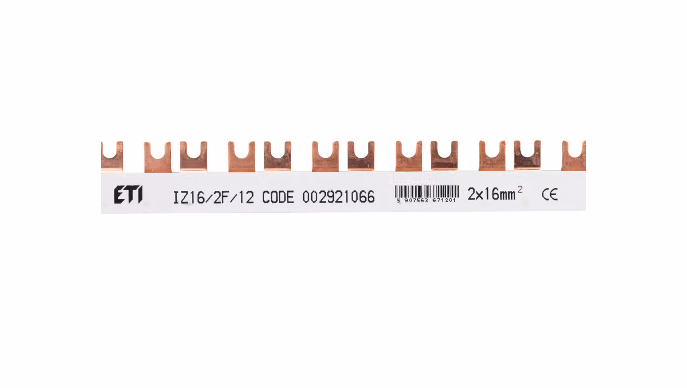 Sbarra a forcella 2P 100A 16mm2 (12 moduli) IZ16/2F/12 002921066
