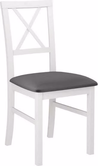 Sedia da pranzo FRATONIA 5 - bianco / grigio scuro