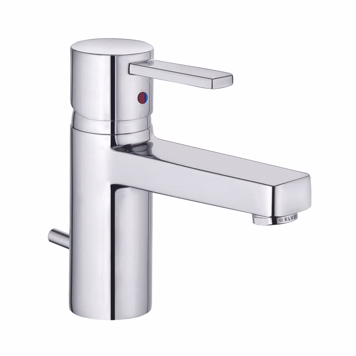 Miscelatore monocomando Kludi Zenta XL WT, versione alta, set di scarico cromato, 1 pz.
