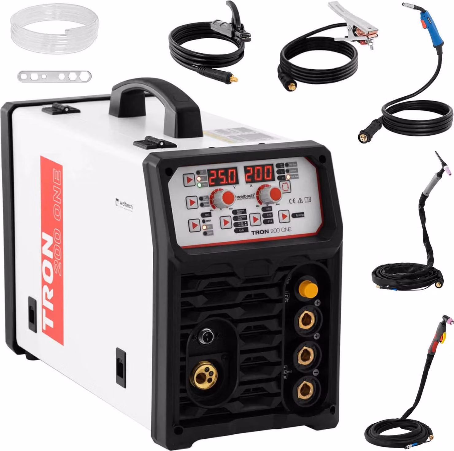 Expondo welbach Saldatrice combinata - TIG 200 A - Duty Cycle 60 % - Taglio 50 A - MIG/MAG 200 A