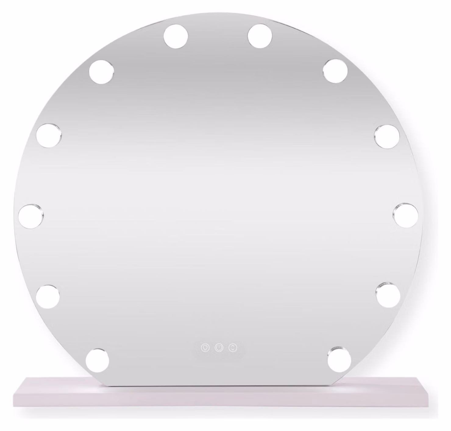 SensaHome Hollywood specchio con illuminazione - 3 posizioni - 2700 K/4500 K/6400 K - specchio per il trucco - luce regolabile - 60 cm - bianco