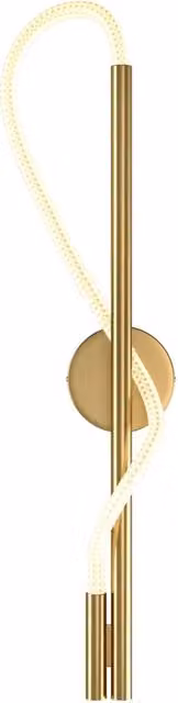 Applique Da Parete Moderno Tau Alluminio Oro Luce Led 13W