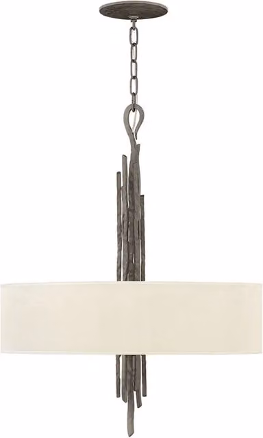 Lampadario a sospensione Spyre Hinkley in metallo bronzo con 6 luci E14