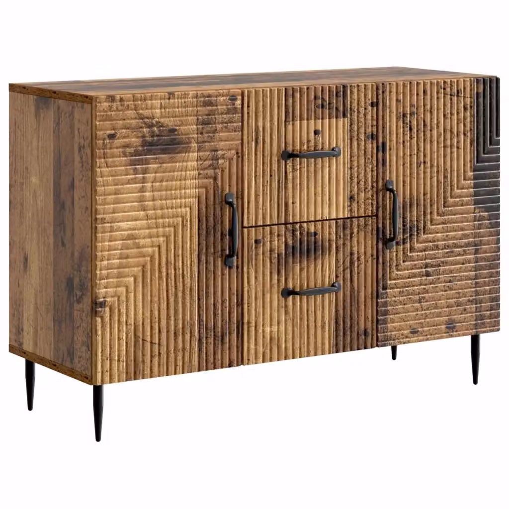 Credenza mid century vidaXL in legno MDF marrone L: 89 cm, P: 34,5 cm, H: 60 cm – 2