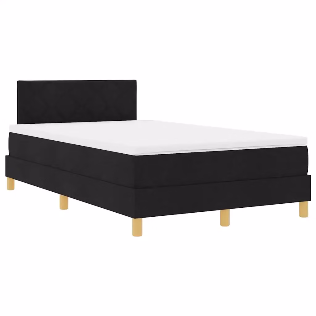 Letto moderno vidaXL con illuminazione LED sottostante e porta di ricarica USB, colore nero, L/P/H: 200 x 120 x 88 cm – 2
