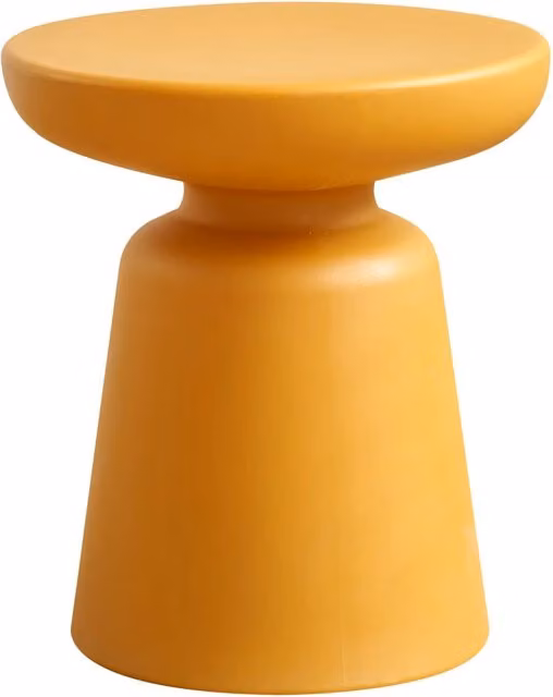 Tavolino/consolle rotondo diametro 44 x 40 cm giallo 03_0010831