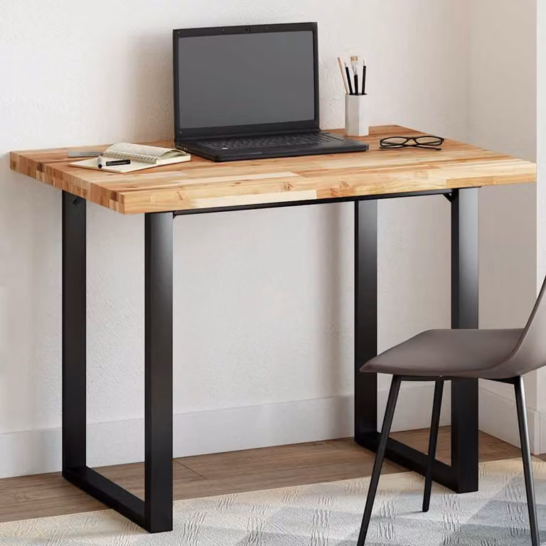 Piano Tavolo Rettangolare in Legno di Acacia Oliato Marrone vidaXL L: 100 cm, P: 70 cm, H: 4 cm