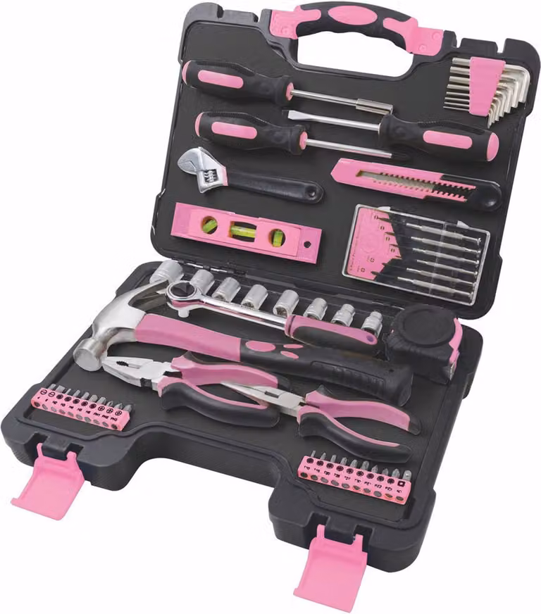 Tool Set - FIELDMANN - FDG 5010-53R - 53 pieces - Pink color - Women's tools
