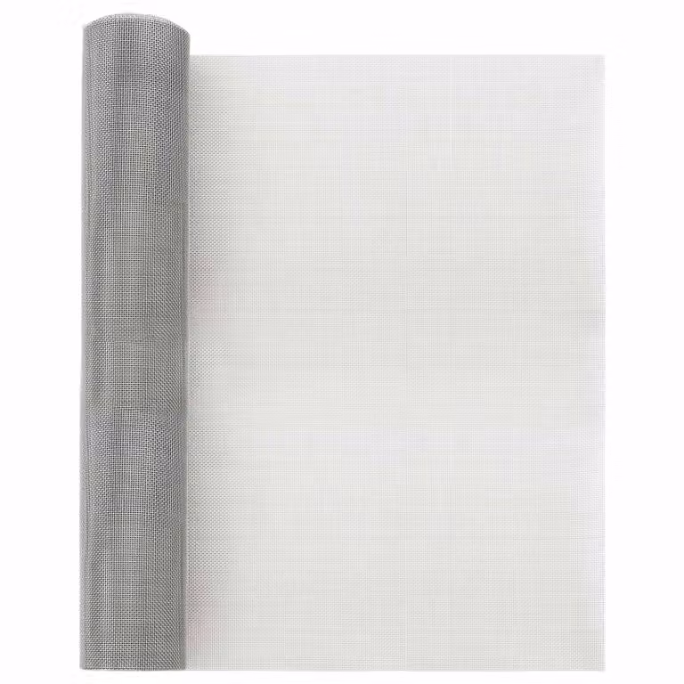 Rete per schermatura vidaXL in acciaio inossidabile argento, L: 1000 cm, H: 40 cm