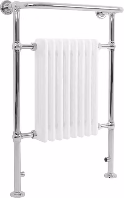 Radiatore Bagno Tradizionale 950x660mm Bianco Cromato Scaldasalviette