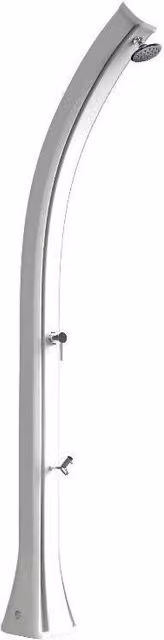 Doccia Solare Happy In Resina Con Lavapiedi Colore Bianca Cv-H120/9003