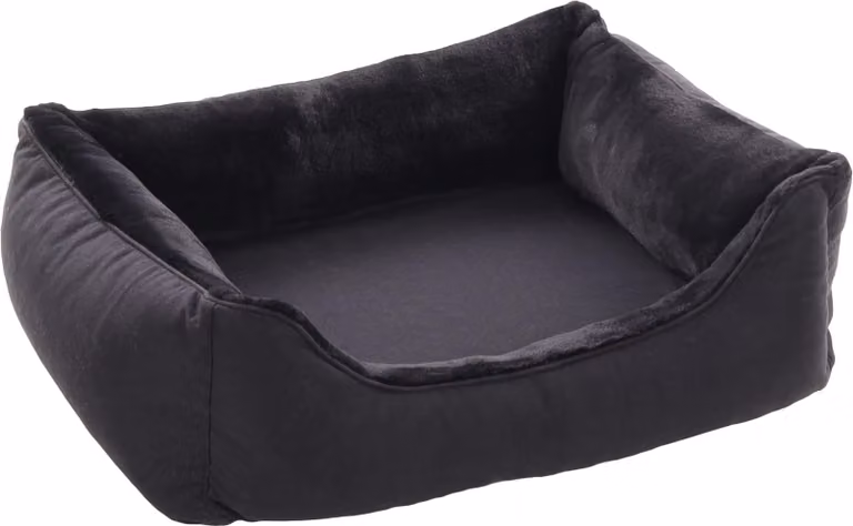 Cestino per cani Flamingo Esmo rettangolare nero, dimensioni: 70 x 67 x 22 cm