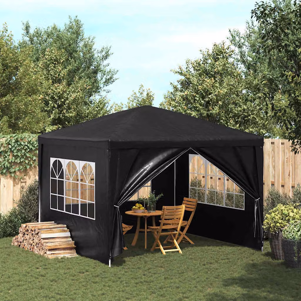 vidaXL Tendone per Feste Antracite e Nero L: 300 cm, P: 300 cm, H: 255 cm