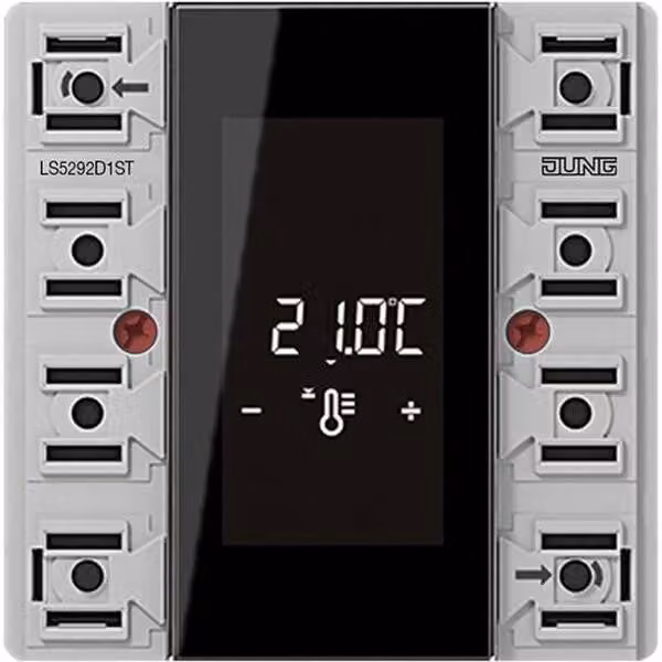 JUNG JG LS 5292 D1 ST KNX, modulo compatto per il controllo ambientale, 2 canali, F50, serie