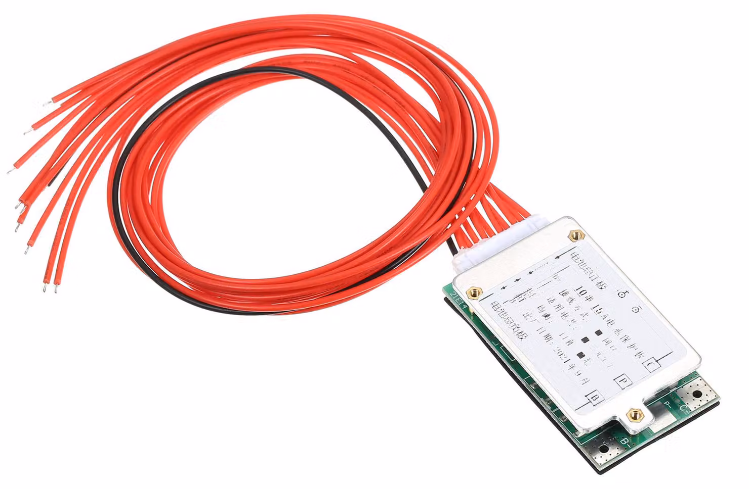 Scheda di protezione 10S 15A 36V/37V per batterie agli ioni di litio (BMS/PCB/PCM) con funzione di bilanciamento per biciclette elettriche