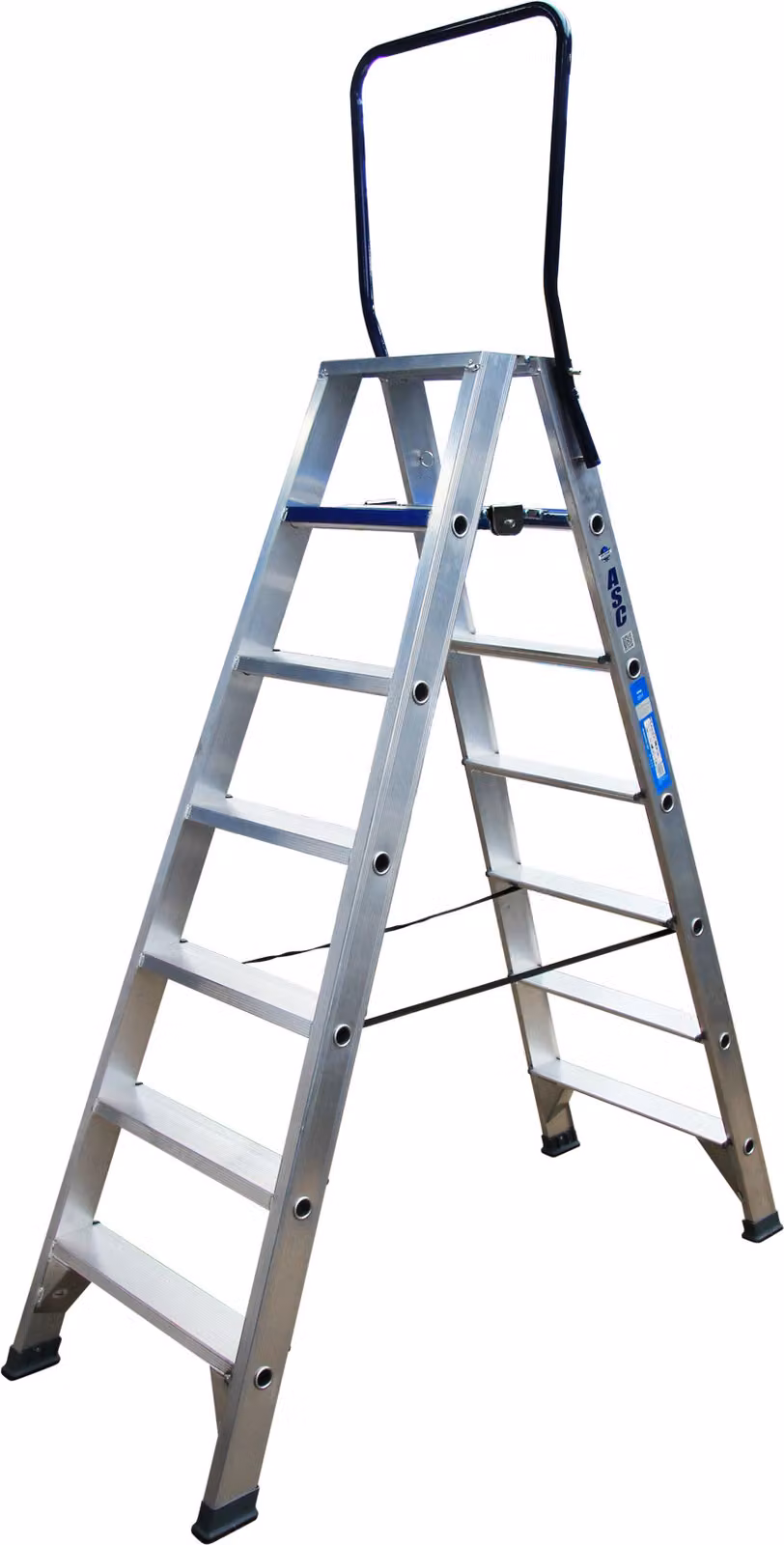 ASC Scala a pioli DT-7 doppia faccia 7 gradini con altezza di lavoro 3,77 m