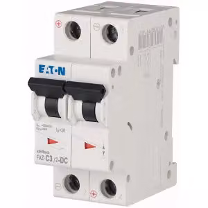 Interruttore automatico Eaton, 3 A, 2p, caratteristica: C, DC 279135