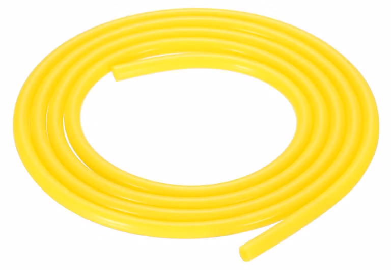 Tubo in silicone, diametro interno 2 mm, diametro esterno 4 mm, lunghezza 3,3 piedi, colore giallo, flessibile