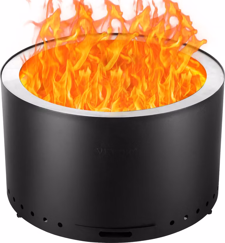 Pozzetto per il fuoco Ø71cm Ciotola per il fuoco a legna senza fumo Ciotola per il fuoco incl. ganci per le corde
