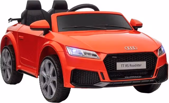 Auto elettrica Audi per bambini, 12V, con telecomando 2.4G, musica, clacson, luci a LED, porta USB/MP3, retromarcia, per bambini dai 3 ai 5 anni,