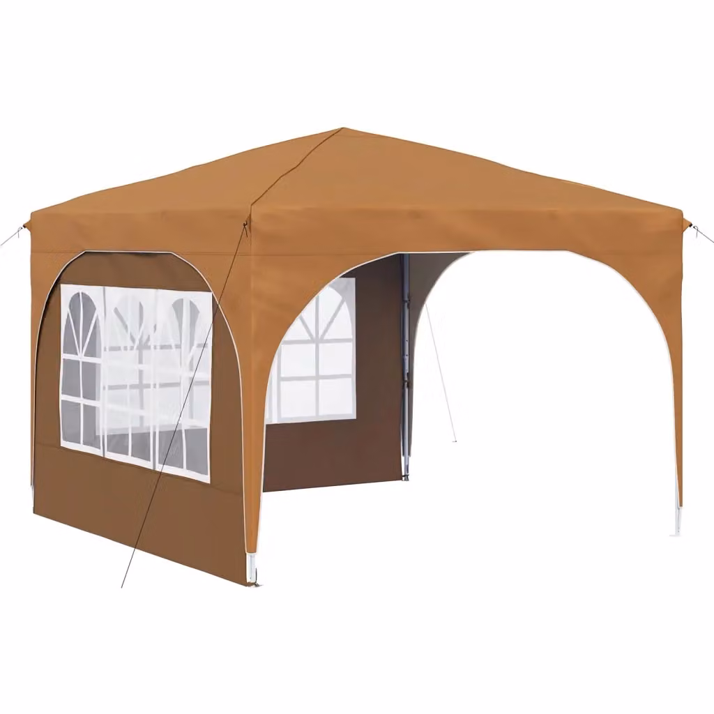 Gazebo a pop-up DESIGN IN per feste, Beige, L 290 x P 290 x H 245 cm – 2