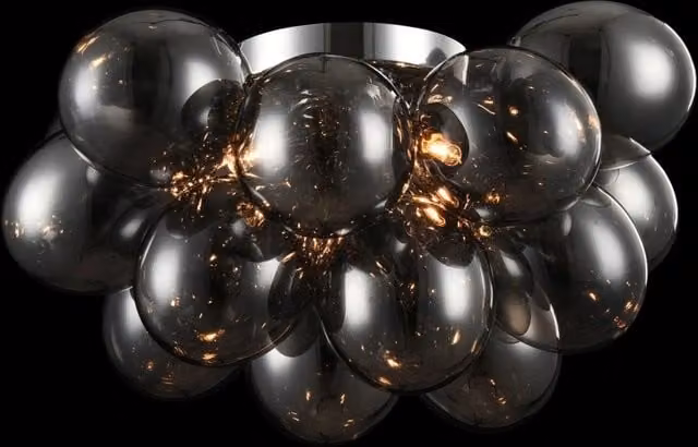 Plafoniera Modern in Metallo Balbo Nickel