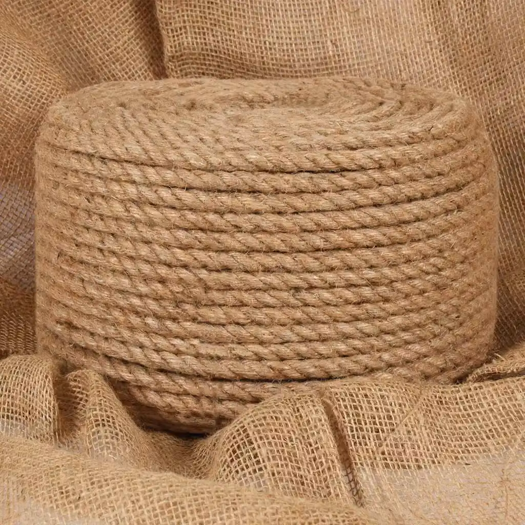 Corda in juta 100% vidaXL colore beige, diametro 12 mm, lunghezza 250 m – 1