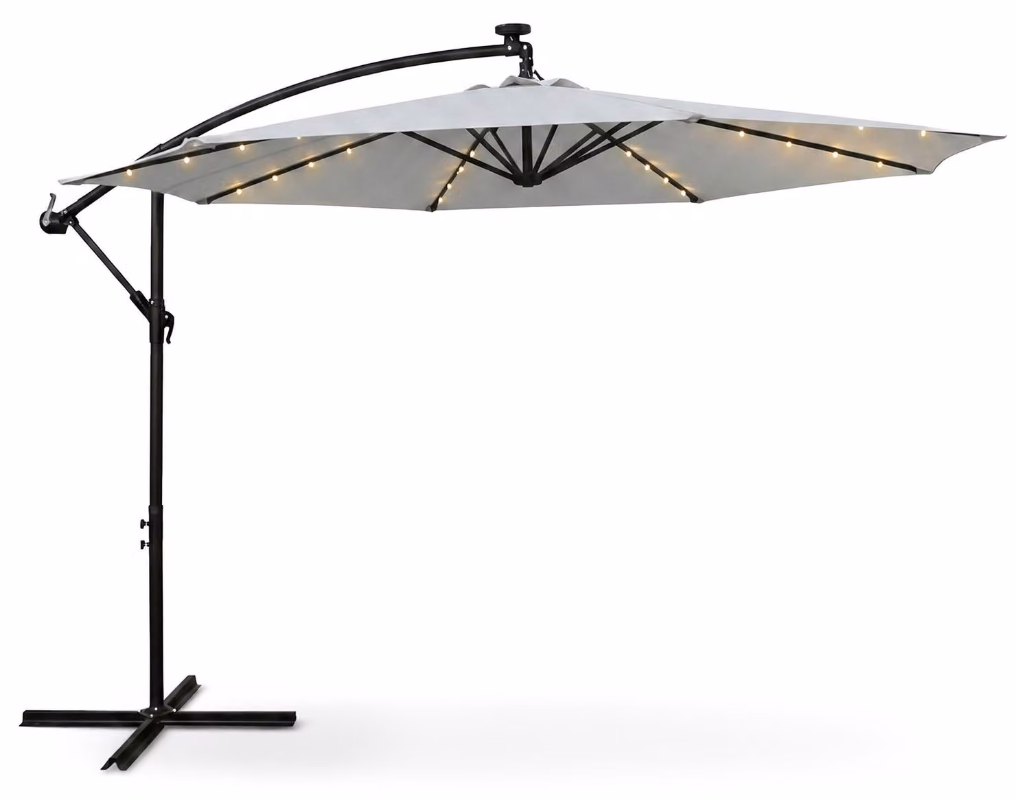 Akord Ombrellone Da Giardino Milin Grigio 245X245X245 Cm