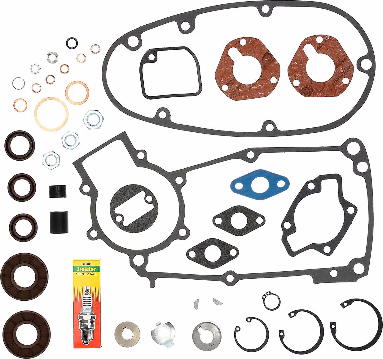 Set: guarnizioni + piccole parti per motore di rigenerazione tipo M53/2 - per Simson Schwalbe KR51/1