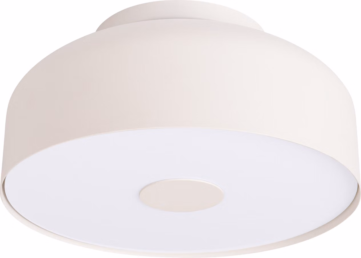 Plafoniera rotonda TEKNAR beige e bianca 4xE27x15W in metallo, dimensioni: 15x30x30 cm, IP20, Pure Lume