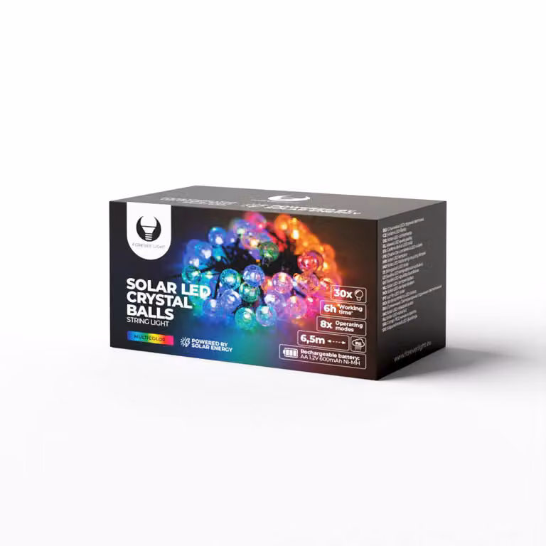 Forever Light Luci solari a LED SCB61 6,5 m 30 globi