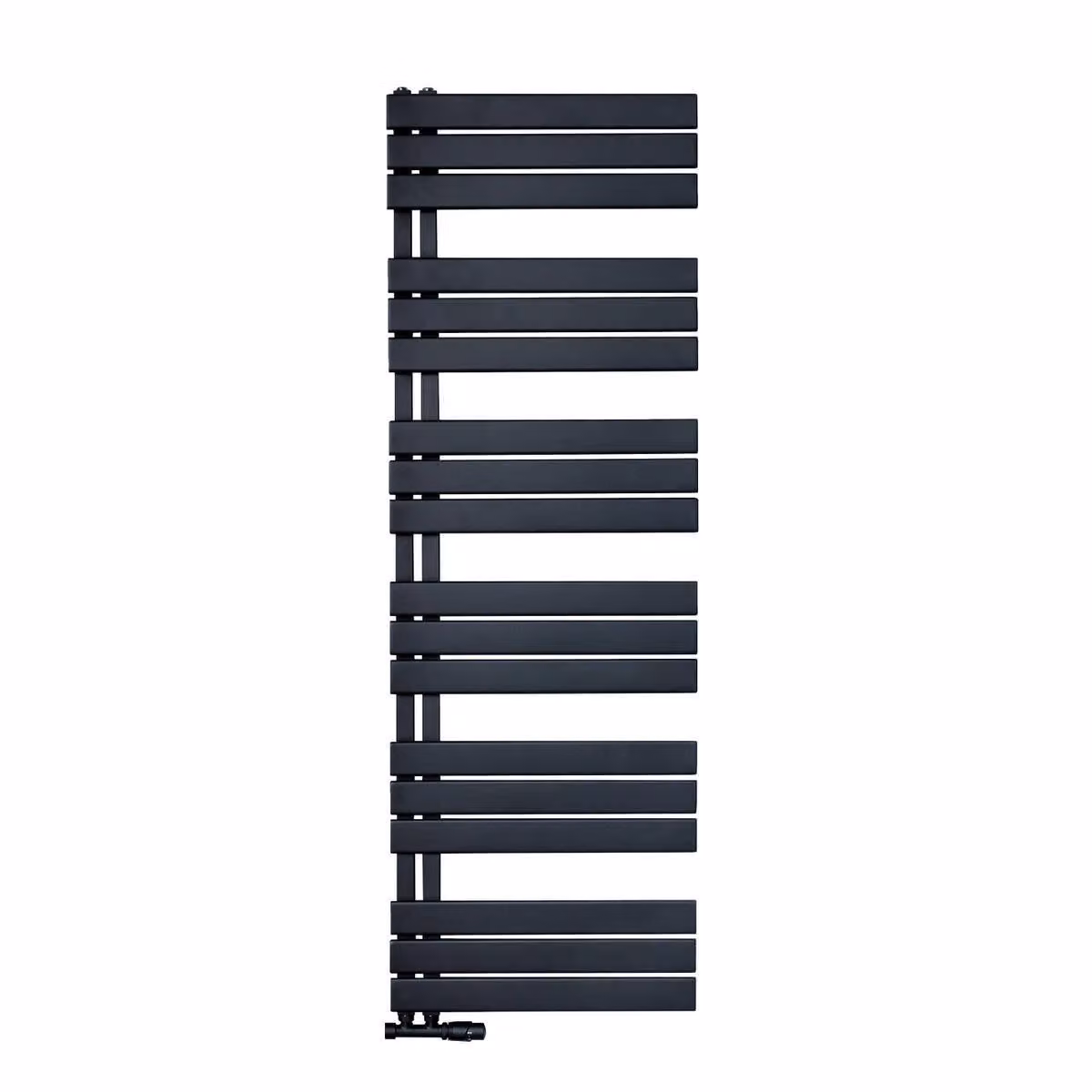 Radiatore per asciugamani/raffreddatore per bagno collegamento a pannello lato sinistro nero 1800x600