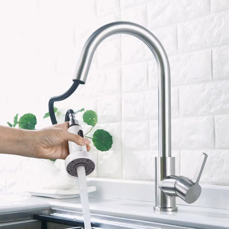 Rubinetto da cucina estraibile con doccetta - Multifunzionale - Ricambio - Soffione - Bagno - Universale - Impostazioni regolabili