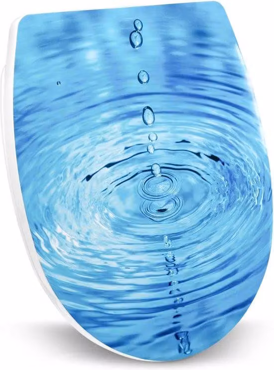 Sedile per WC con meccanismo Softclose, materiale termoplastico, 38 x 45 cm