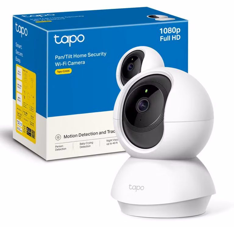 Telecamera di sorveglianza WiFi per interni - Full HD 1080p - Visione notturna - Rotazione 360°