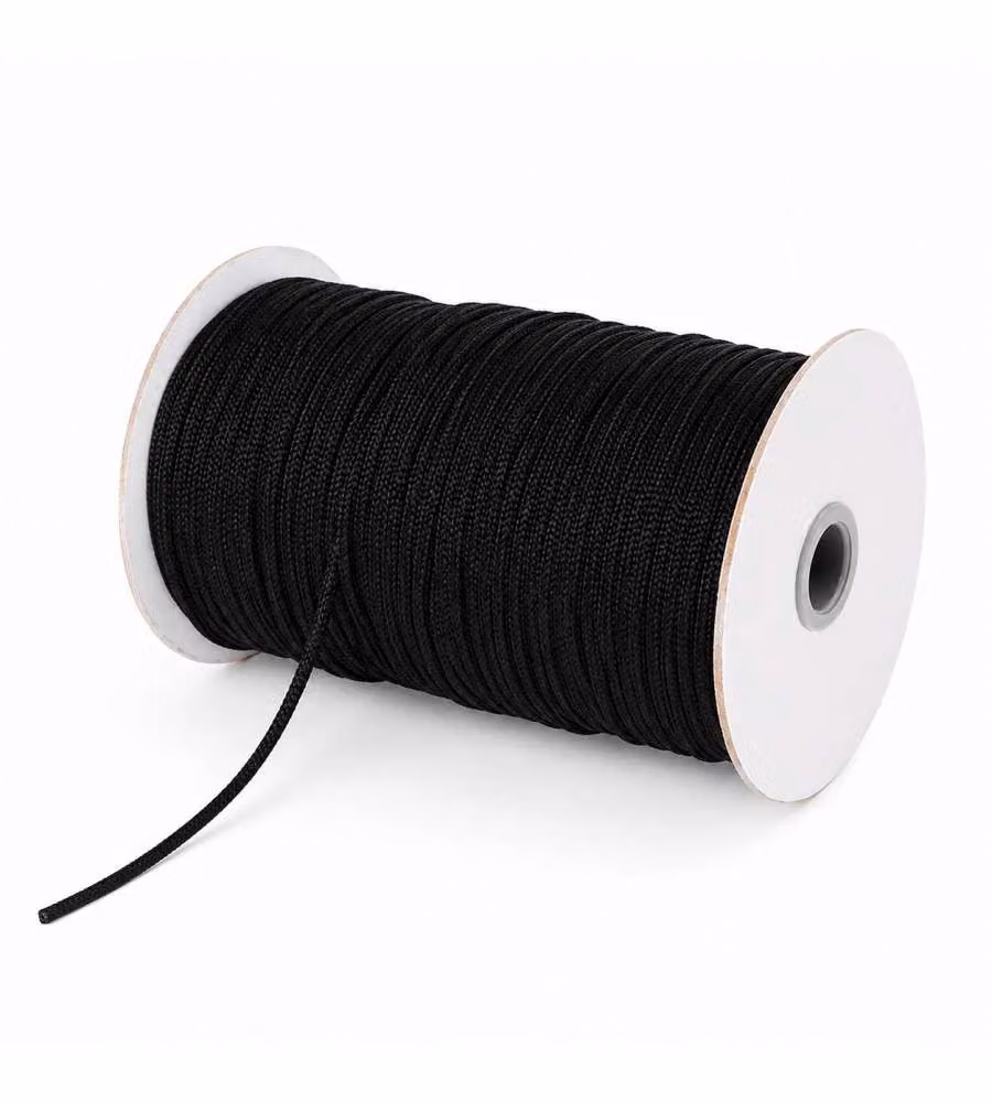 Corda polipropilene multiuso nera diam. 3 mm 500 m bobina resistente