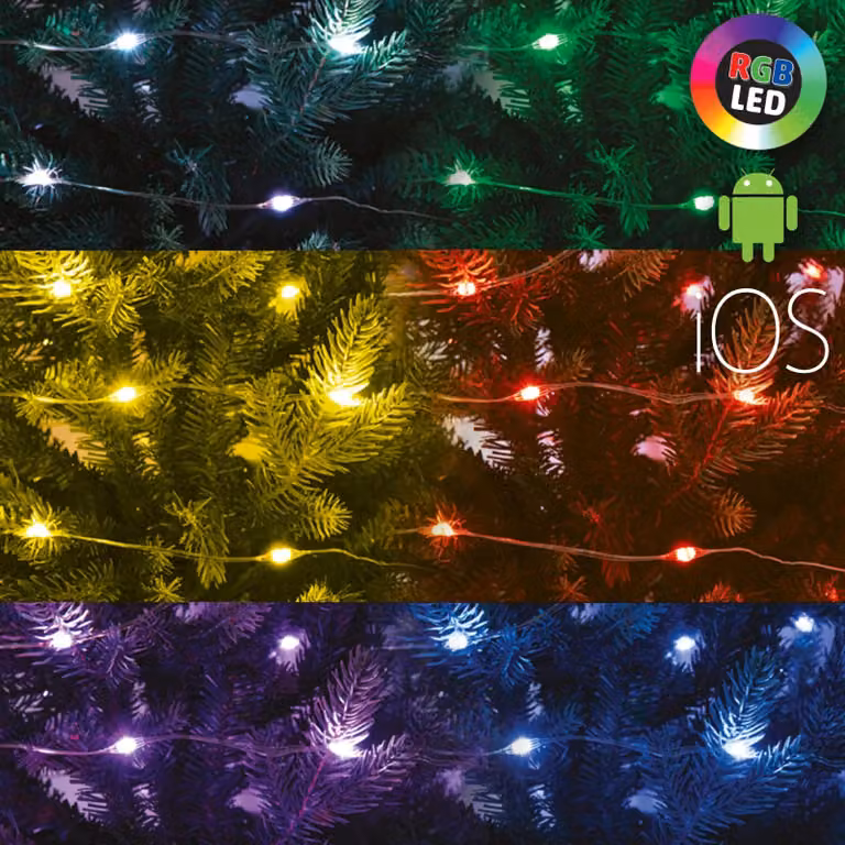Set natalizio 200pcs RGB LED 29 programmi HOME ML200RGBSMART