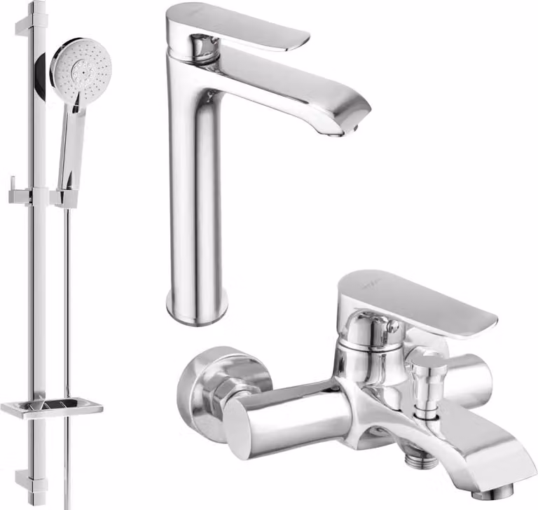 Mexen Pecos DQ40 set da bagno, cromo - 72713DQ40-00