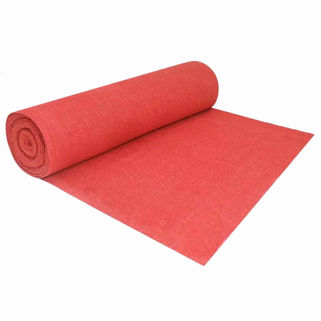 Rotolo di juta rosso vidaXL L: 2500 cm, P: 200 cm – 2