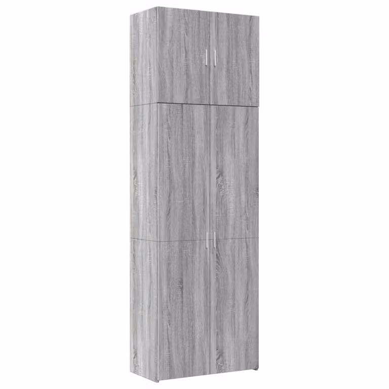 Credenza Grigio Sonoma 80x42,5x249 cm in Legno Multistrato